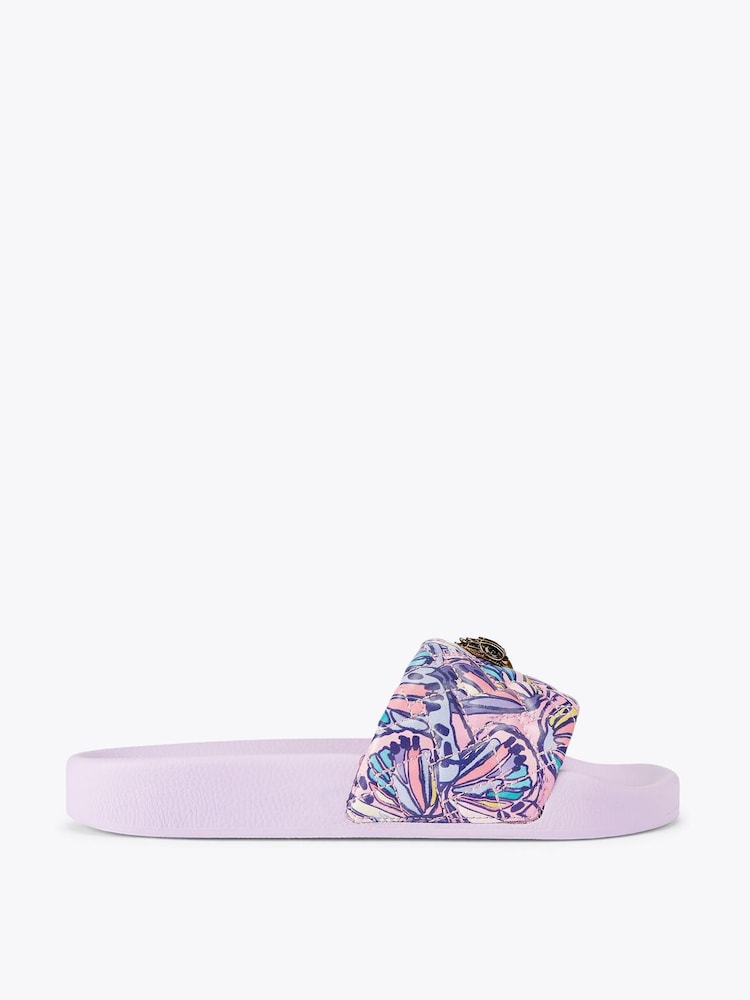 Kurt Geiger London Purple Meena Eagle Sandals - Image 1 of 4