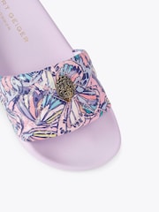 Kurt Geiger London Purple Meena Eagle Sandals - Image 3 of 4