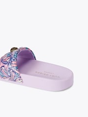 Kurt Geiger London Purple Meena Eagle Sandals - Image 4 of 4