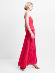 French Connection Pink Tiana Georgette Corset Maxi Dress - Image 6 of 7