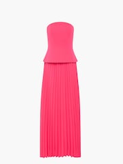 French Connection Pink Tiana Georgette Corset Maxi Dress - Image 7 of 7