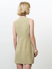 French Connection Calissa Scallop Button Front Mini Dress - Εικόνα 2 από 7