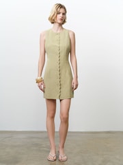 French Connection Calissa Scallop Button Front Mini Dress - Εικόνα 5 από 7