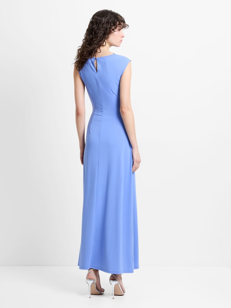 French Connection Pascha Jersey Draped Trim Maxi Dress - Image 2 of 6
