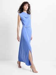 French Connection Pascha Jersey Draped Trim Maxi Dress - Image 3 of 6
