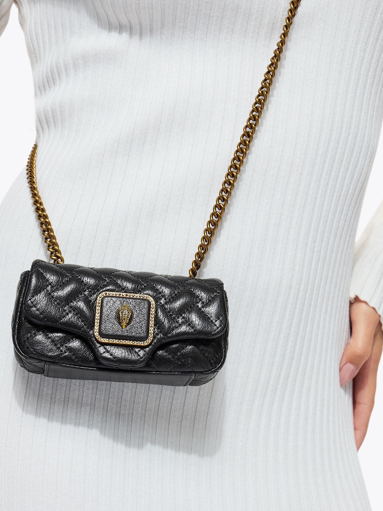 Kurt Geiger London Black Long Nano Pimlico Bag - Image 5 of 5 Kurt Geiger London Black Long Nano Pimlico Bag - Image 5 of 5