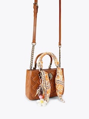 Kurt Geiger London Brown Square Kensington Bag - Image 2 of 4