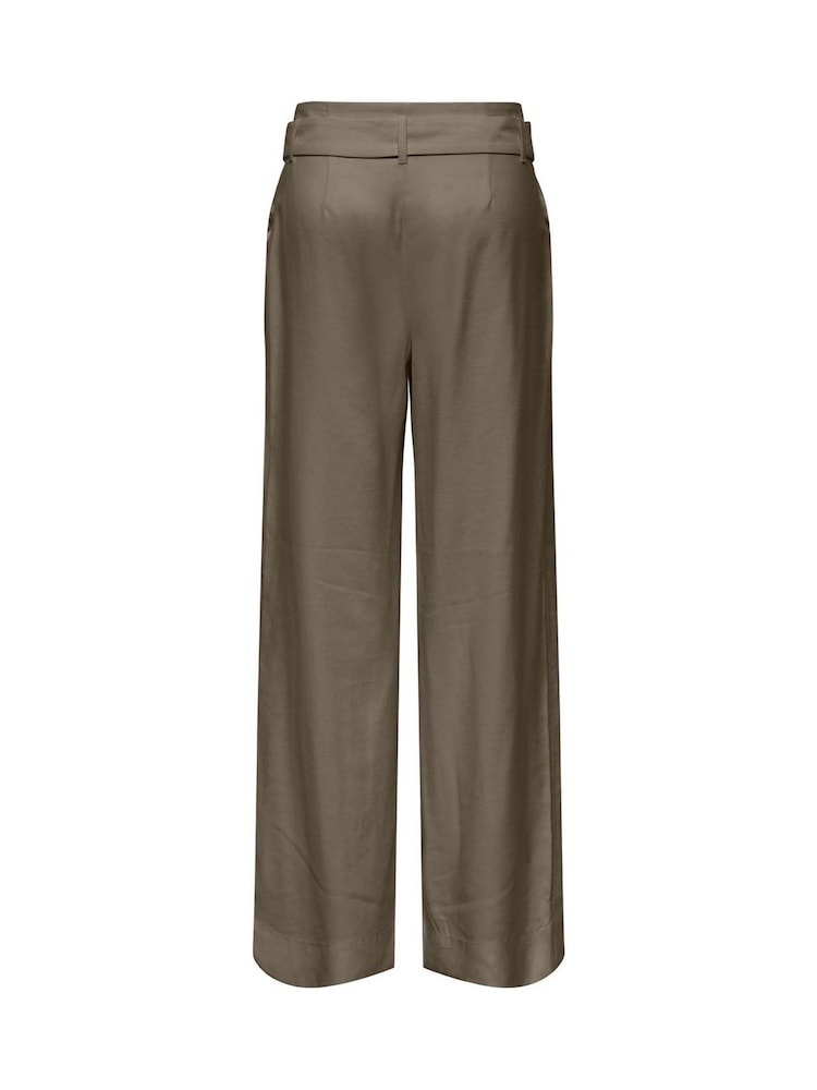 ONLY Grey High Waisted Cargo Trousers - Image 2 of 2 ONLY Grey High Waisted Cargo Trousers - Image 2 of 2