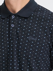 Blend Blue Abdo Printed Polo Shirt - Image 5 of 8