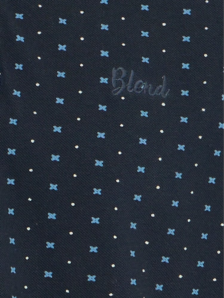 Blend Blue Abdo Printed Polo Shirt - Image 8 of 8