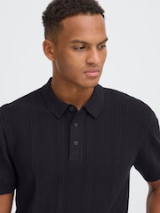 Blend Black Baron Knitted Polo Shirt - Image 4 of 5