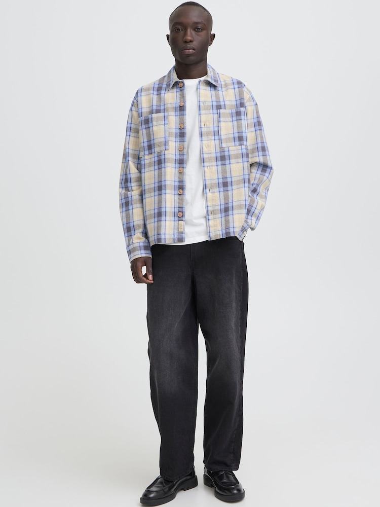 Blend Blue Faust Check Overshirt - Image 2 of 3