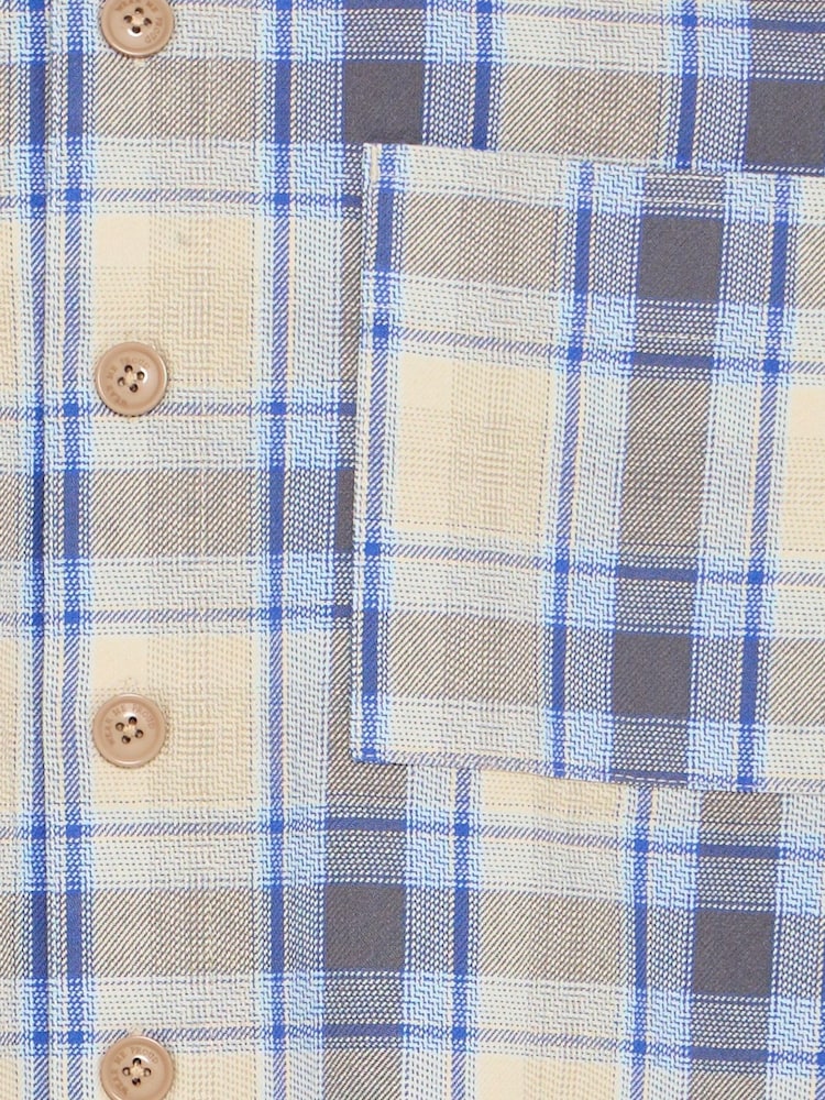Blend Blue Faust Check Overshirt - Image 3 of 3