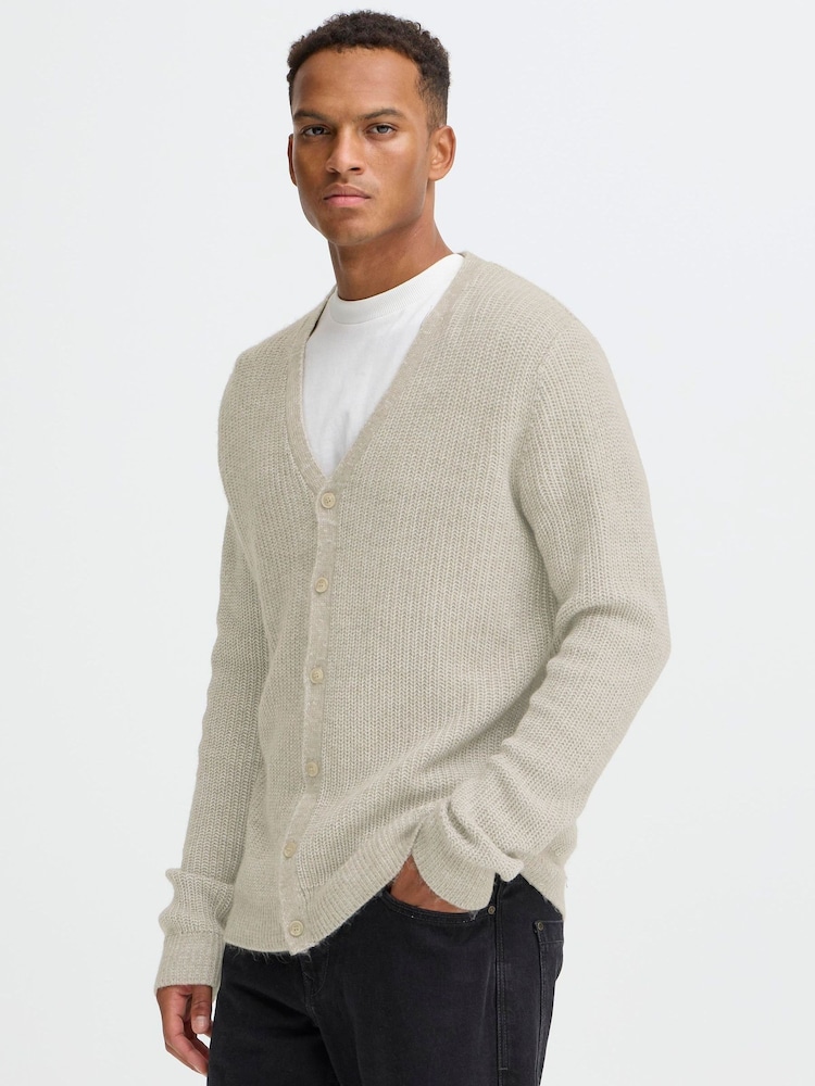 Blend Natural Dallas V-Neck Button Cardigan - Image 1 of 8