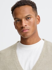 Blend Natural Dallas V-Neck Button Cardigan - Image 3 of 8