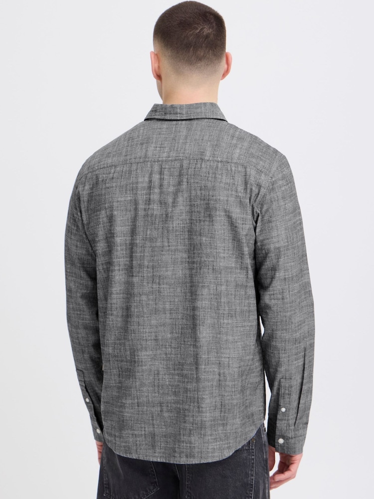 Blend Grey Daris Slub Shirt - Image 2 of 3