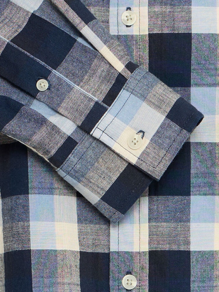 Blend Blue Daris Check Shirt - Image 6 of 6 Blend Blue Daris Check Shirt - Image 6 of 6