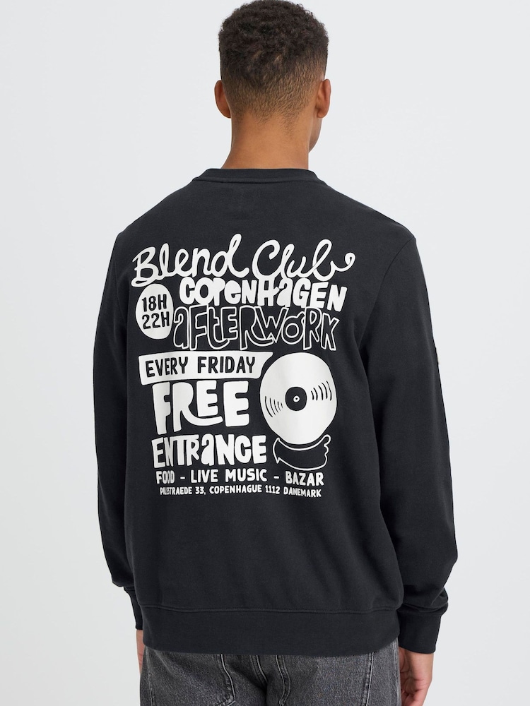 Blend Blue Sun After Sweatshirt - Image 1 of 7 Blend Blue Sun After Sweatshirt - Image 1 of 7