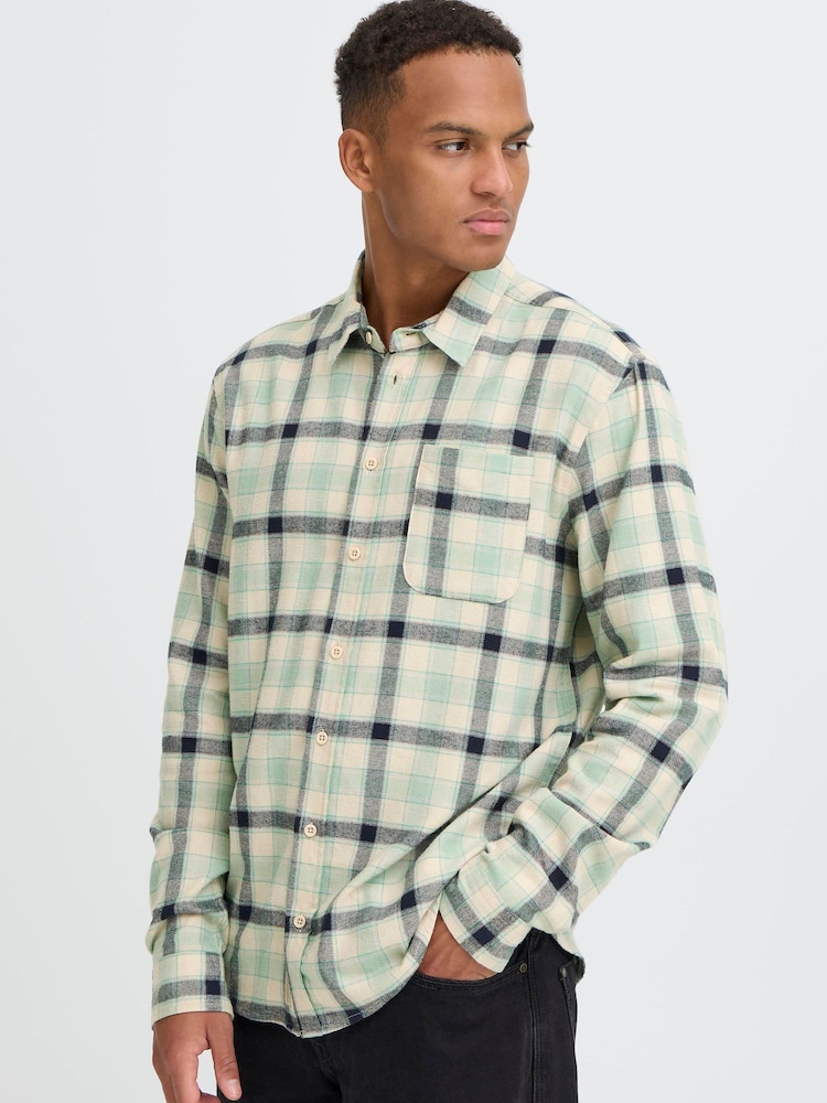 Blend Green Devon Checked Button-Down Shirt - Image 1 of 7