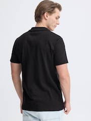 Blend Black Eskild Knit Collard Polo Shirt - Image 2 of 8