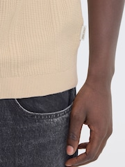 Blend Natural Baron Knitted Polo Shirt - Image 5 of 7