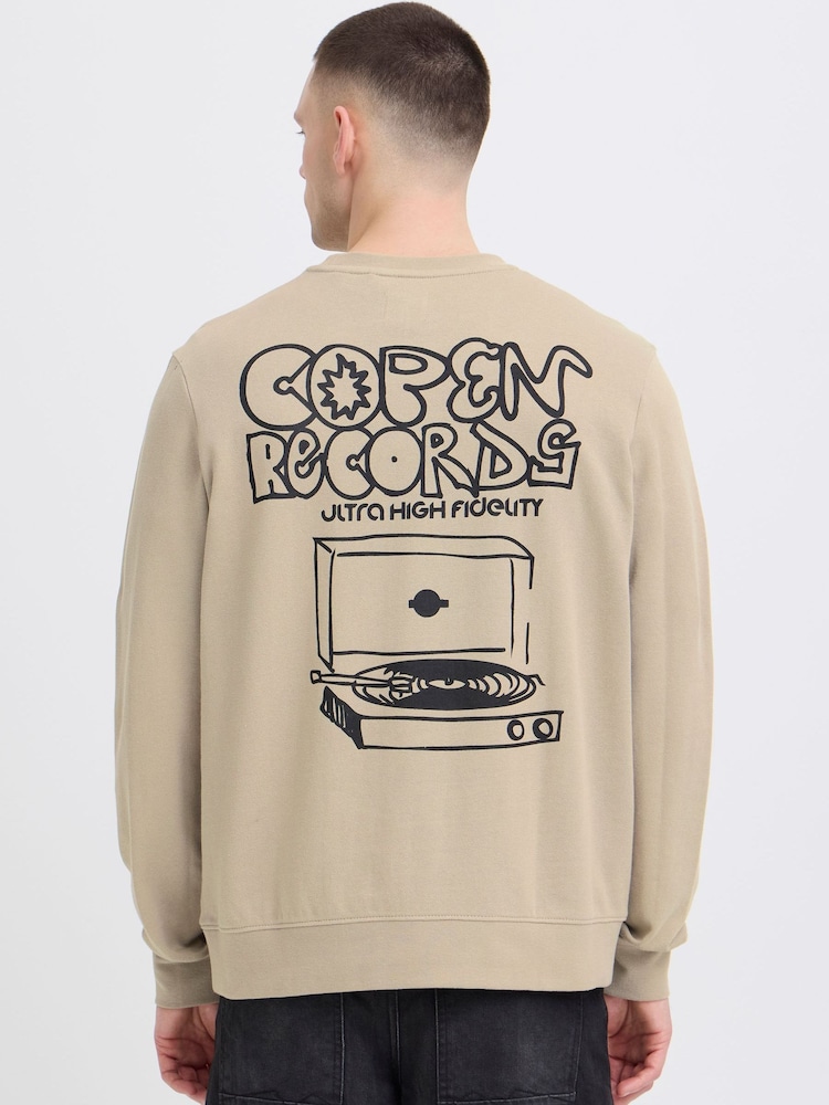 Blend Natural Sun Music Sweatshirt - Image 1 of 6 Blend Natural Sun Music Sweatshirt - Image 1 of 6