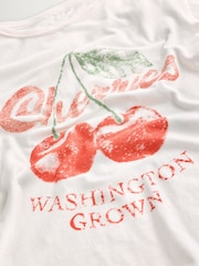 Free People White Nova T-Shirt Graphic - Image 3 of 4