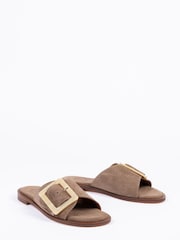 Penelope Chilvers Brown Biarritz Buckle Sandals - Image 2 of 3
