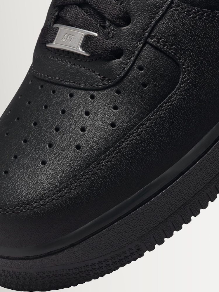 Nike Black Air Force 1 Low Trainers - Image 9 of 9