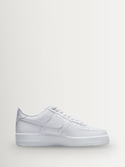 Nike White Air Force 1 Low Trainers - Image 3 of 9