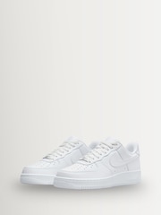 Nike White Air Force 1 Low Trainers - Image 4 of 9