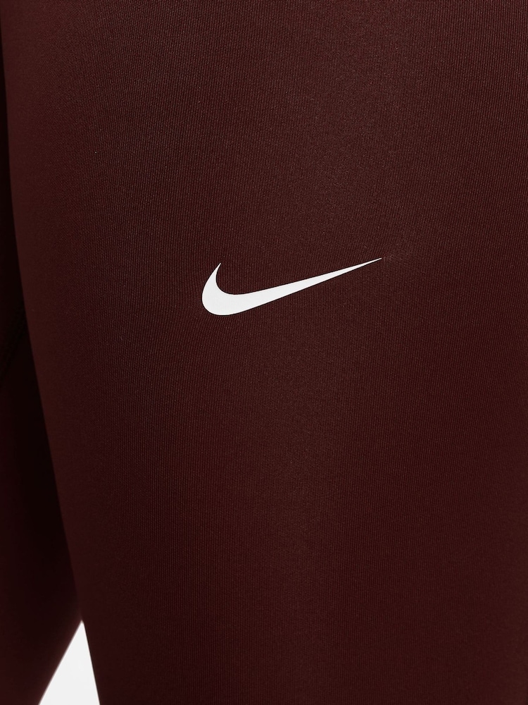 Nike Mystic Date Brown Dri-FIT High Waisted Pro Leggings - Image 3 of 3 Nike Mystic Date Brown Dri-FIT High Waisted Pro Leggings - Image 3 of 3