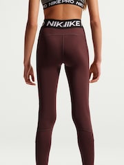 Nike Mystic Date Brown Dri-FIT High Waisted Pro Leggings - Image 4 of 5