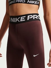 Nike Mystic Date Brown Dri-FIT High Waisted Pro Leggings - Image 5 of 5