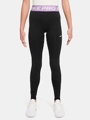 Nike Wolf Grey Dri-FIT High Waisted Pro Leggings - Image 1 of 3