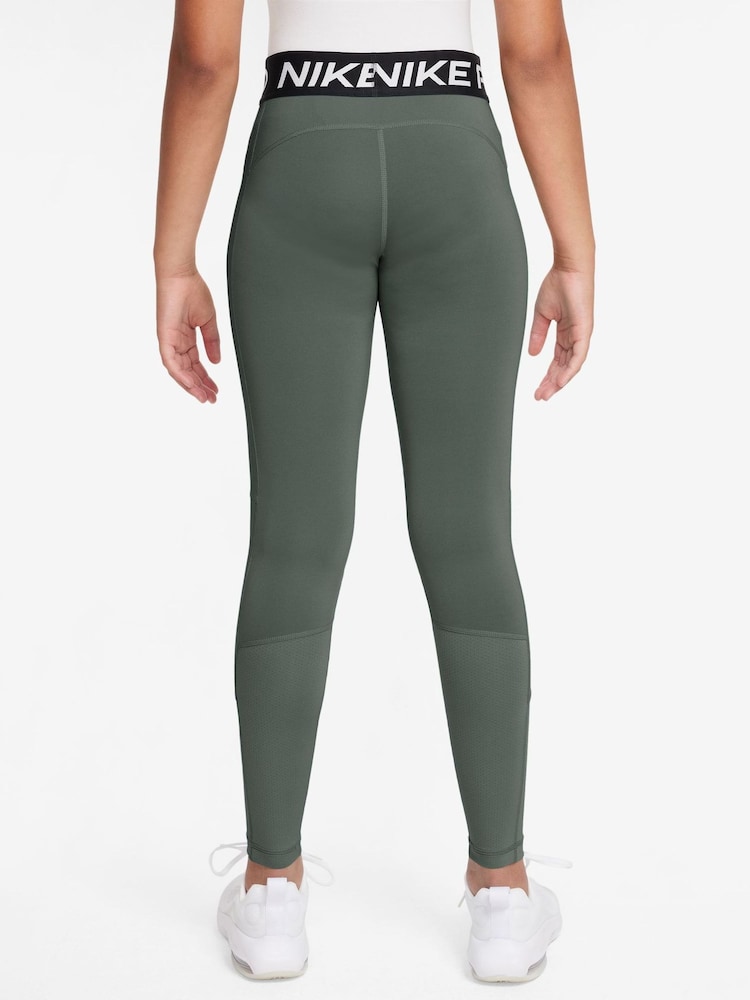 Nike Camo Green Dri-FIT High Waisted Pro Leggings - Image 2 of 3 Nike Camo Green Dri-FIT High Waisted Pro Leggings - Image 2 of 3