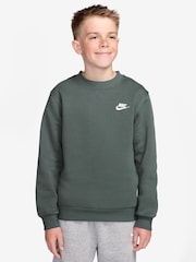 Nike Camo Green Club Fleece Sweatshirt - Image 1 of 3
