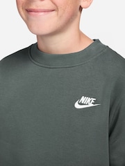Nike Camo Green Club Fleece Sweatshirt - Image 3 of 3