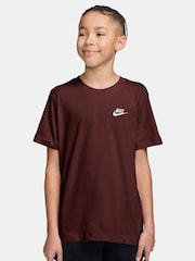 Nike Red Short Sleeve Club T-Shirt - Image 1 of 3