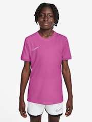Nike Fuschia Pink Academy 25 Dri-FIT Football T-Shirt - Image 1 of 3