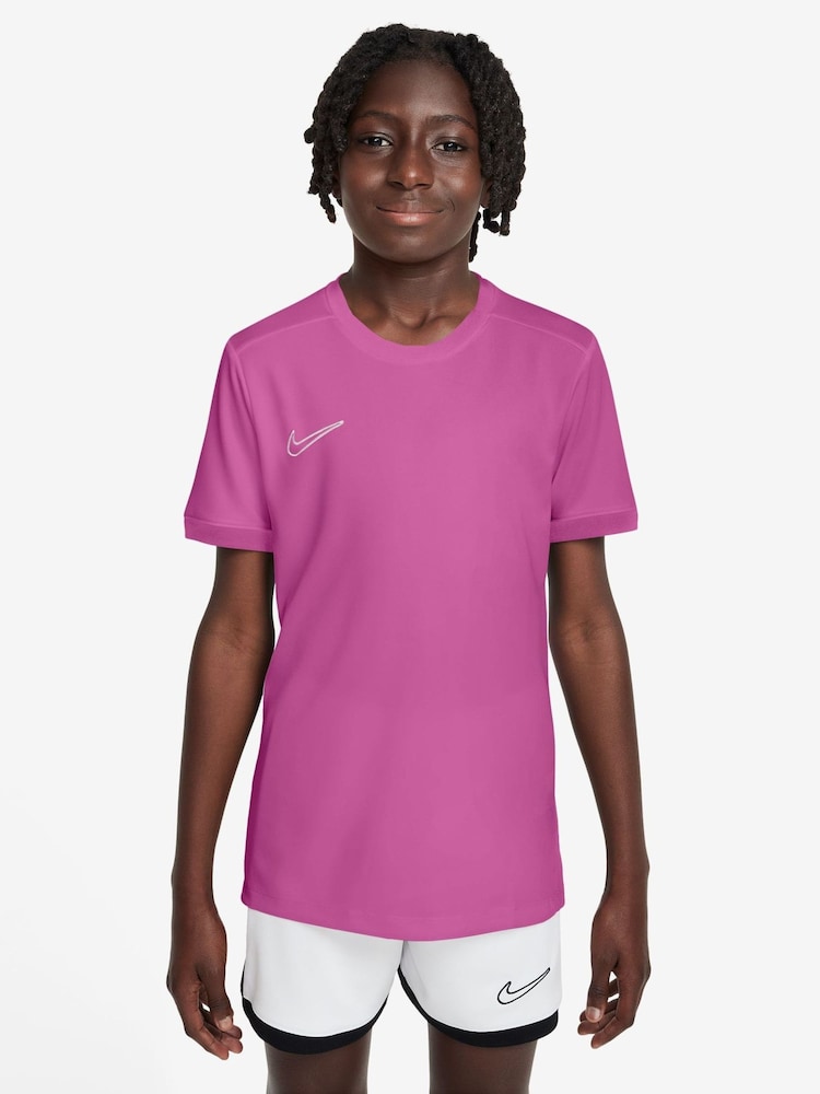 Nike Fuschia Pink Academy 25 Dri-FIT Football T-Shirt - Image 1 of 3 Nike Fuschia Pink Academy 25 Dri-FIT Football T-Shirt - Image 1 of 3