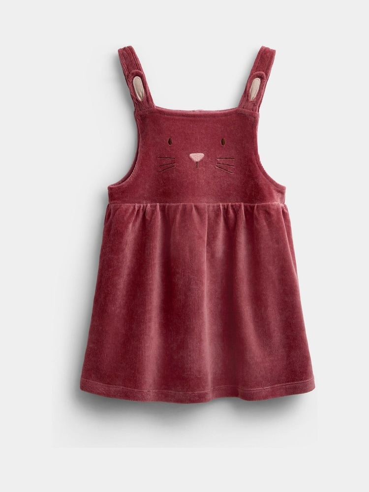 Jojo Maman Bébé Pink Bunny Velour Dress Set - Image 2 of 7 Jojo Maman Bébé Pink Bunny Velour Dress Set - Image 2 of 7