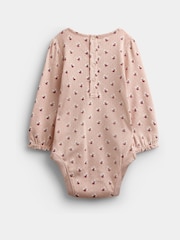 Jojo Maman Bébé Pink Bunny Velour Dress Set - Image 5 of 7