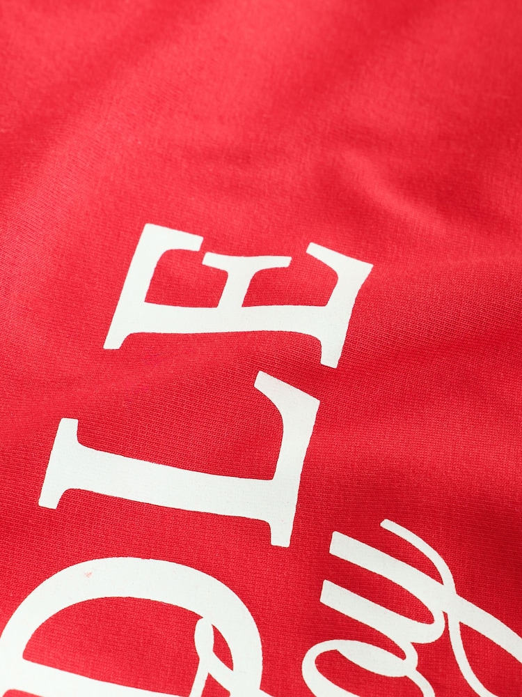 Red Maternity Long Sleeved Christmas Gingerbread Graphic T-Shirt - Image 4 of 4