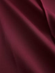 Burgundy Red Side Stripe Maternity Wide Leg Trousers - Image 10 of 10