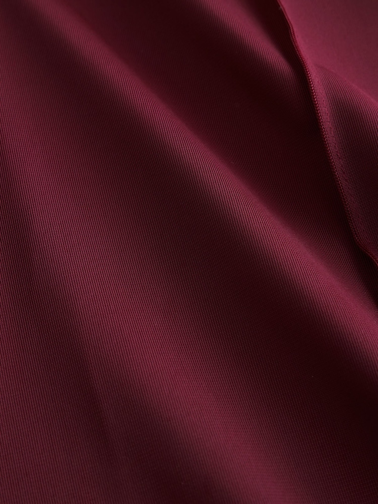 Burgundy Red Side Stripe Maternity Wide Leg Trousers - Image 10 of 10 Burgundy Red Side Stripe Maternity Wide Leg Trousers - Image 10 of 10