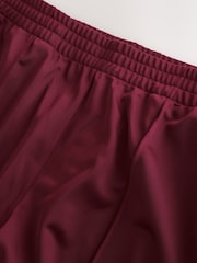 Burgundy Red Side Stripe Maternity Wide Leg Trousers - Image 8 of 10