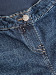 Denim en azul oscuro - Maternity Over the Bump Wide Leg Jeans - Imagen 8 de 9