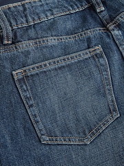 Denim en azul oscuro - Maternity Over the Bump Wide Leg Jeans - Imagen 9 de 9