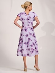 Розовый - Платье-кимоно с принтом и рукавами средней длины Jolie Moi - Изображение 2 6